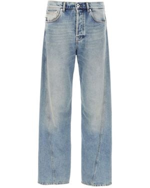Lanvin 'twisted Hem' Jeans - Blauw