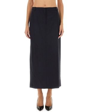 Theory Midi Skirt - Black