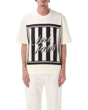 Ami Paris T-Shirts und Polos Weiß