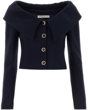 Alessandra Rich Wool Blazer - Blue