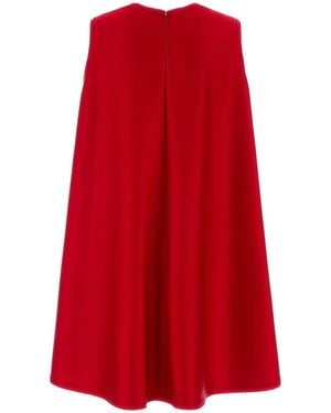 Stella McCartney Enverse Satin A-Line Mini Dress - Red