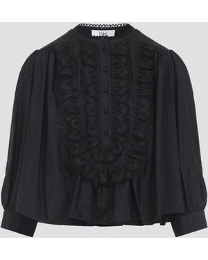 Chloé Blouse À Détails Froncés Shirt - Black