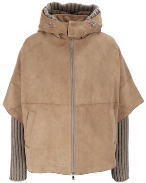 Bully Veste en daim de chèvre Woman - Neutre