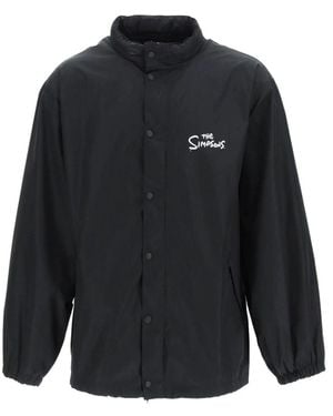 Balenciaga The Simpson Oversize Windbreaker Jacket - Noir