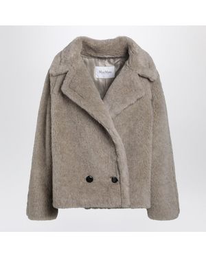 Max Mara Sandcoloured Teddy Coat - Grey