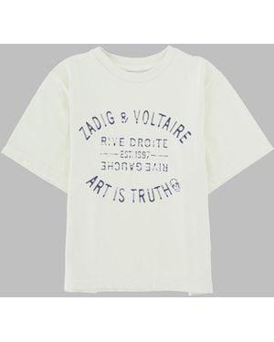 Zadig & Voltaire Boys 100% Cotton Mini T-Shirt - Gray