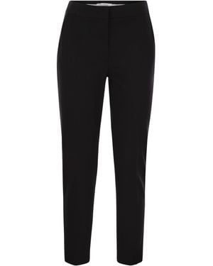 Max Mara Pegno Viskose -Trikothose - Schwarz