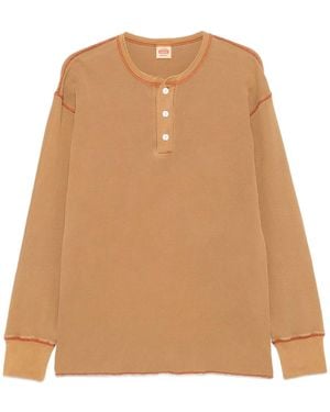 Gramicci Healthknit Waffle Henley - Natural