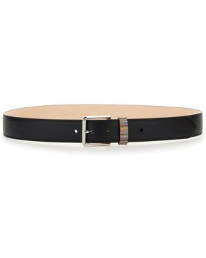 Paul Smith Belt Met Logo - Zwart