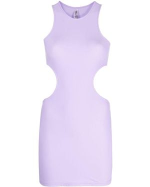 Reina Olga Cuted Detail Short Dress - Paars