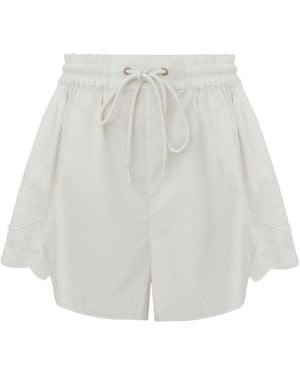 Zimmermann Daylight Cotton Shorts - White