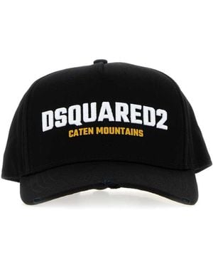 DSquared² Dsquared Gabardine Baseball Cap - Black