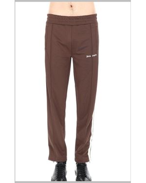 Palm Angels Pantalone Track Classic Logo - Brown