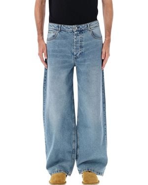 Ami Paris Baggy Fit Jeans - Blue