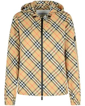 Burberry 'Salcombe' Chaqueta con capucha en Polyester Sabbia - Metálico
