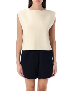 Rhea Sweaters White - Blauw
