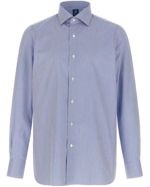 Finamore 1925 'Napoli' Hemd - Blau