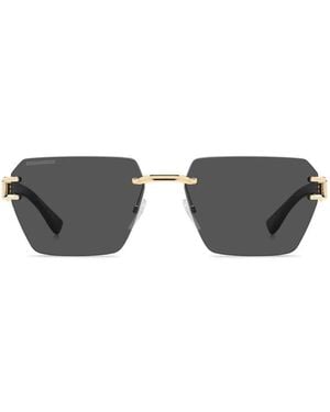 DSquared² Zonnebril D2 0173/s 000 Goud/grijze Heren - Grijs