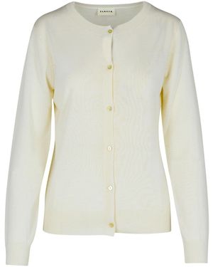 P.A.R.O.S.H. 'Linfa' Creme Wollmischung Cardigan - Weiß