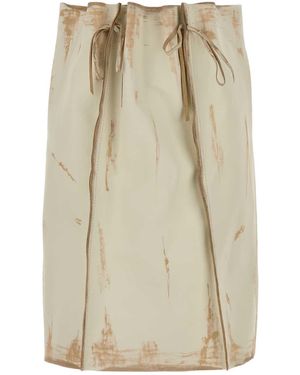 Prada Printed Knee Length Skirt - Natural