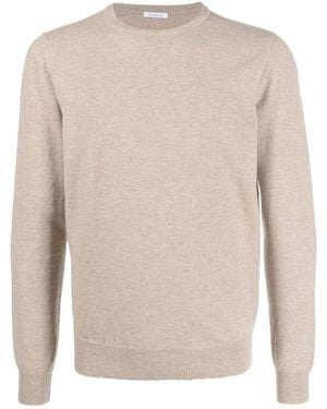 Malo Strickpullover Mit Rundem Ausschnitt - Natur