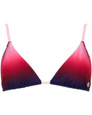 CASABLANCA Ombre Bikini Top Swimwear - Red
