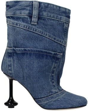 Loewe Stivali Da Giocattolo Fabric/Denim - Blu
