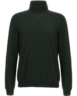 Zanone Wolle Rollkragenpullover - Grün