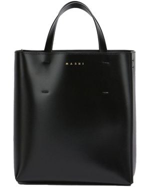 Marni Borsa Museo Piccola in Pelle Nera - Schwarz