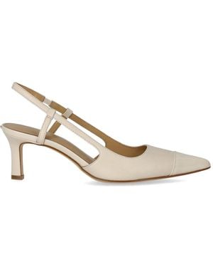 Michael Kors Alora Light Cream Slingback Pump - White