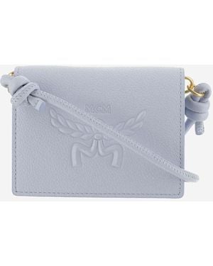 MCM Himmel Schulterbrieftasche - Blau