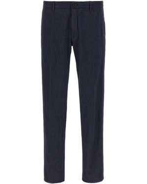 Incotex Pantalon de coton tricochino inccotex - Bleu