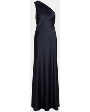 Ralph Lauren Woven Fit &Amp; Ausgestellte Kleider - Blau