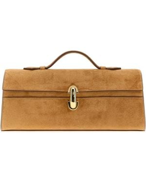 SAVETTE Savette Slim Symmetry Pochette Top Handle Bag - Brown
