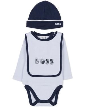 BOSS Bodysuit Set With Gag And Hat - Blue