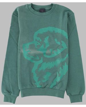 Fay Boys' Cotton Sweatshirt - Green