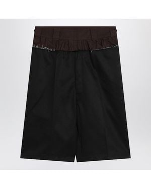Maison Margiela Bermuda Shorts Anonymity Of The Lining - Black
