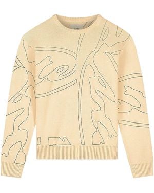 Arte' Art Antwerp Allover Circle Logo gestrickt - Natur