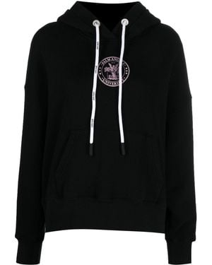 Palm Angels Bequemer und stilvoller Kapuzenpullover - Schwarz