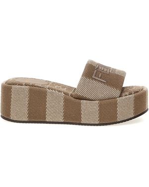 Fendi Sunshine' Slides - Brown