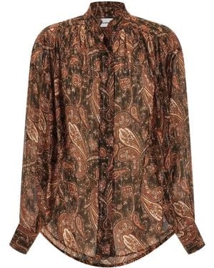 ANDAMANE Rania Shirt Oversized Shirt - Brown