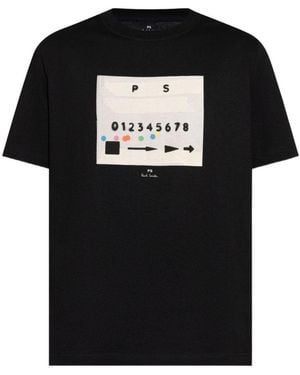 Paul Smith Ps von Paul Smith Ps12345 Baumwoll-T-Shirt - Schwarz