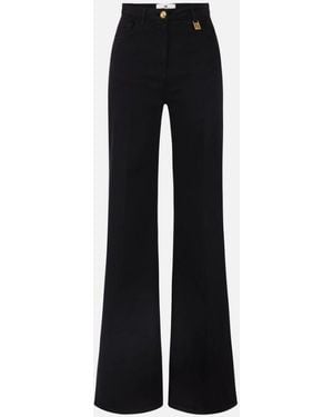 Elisabetta Franchi Palazzo Jeans - Black