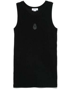McQueen Alexander Mc Queen Skull Cotton Top - Black