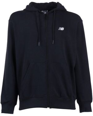 New Balance Sport Essentials Logo French Terry Cremallera completa Negro - Azul