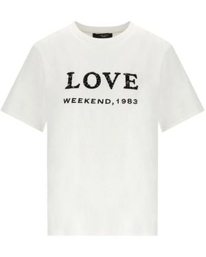 Weekend by Maxmara Agile T Shirt - White