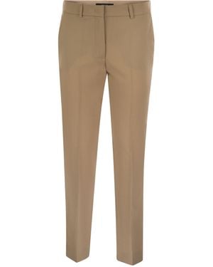 Weekend by Maxmara Canon Wool Cigarette Pants - Natural