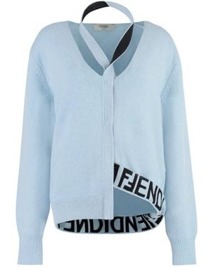Fendi Cashmere Cardigan - Blau