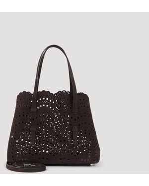 Alaïa Mina 25 Nabuck - Schwarz