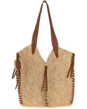 Isabel Marant Rafia Tampa Shopping Bag - Natural